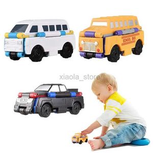 Robôs de transformação Transformando 3 peças.Carros de brinquedo deformados para crianças, brinquedos educativos, transformam 2 em 1, veículo de transformação movido por fricção 2400315