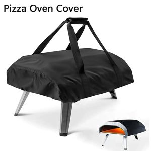 Täcker pizza ugn dammtät skydd pizzaugnar för Ooni Koda 12 16 Portable 420d Watertproof Protective Cover BBQ Tillbehör