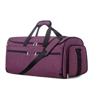 Duffel Bags Carry-on Travel Garment Bag Terno Conversível para Homens Mulheres Negócios Alça de Ombro Destacável