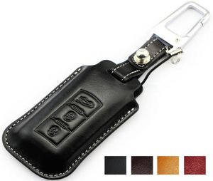 Muticolor Careine Leather Car Key Case لـ Mitsubishi Asx Outlander Ex Lancer Pagero Auto Auto Cover Keyyring9470219