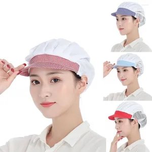 Berets Cooker Chef Cap Chic Dustproof Food Servicer Kitchen Visors Work Wear Breathable Cook Headwear Factory