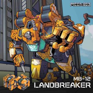 Anime Manga 52TOYS MEGABOX MB-12 LANDBREAKER Robot di deformazione che si converte in Mecha e cubo Action Figure da collezione Regalo YQ240315