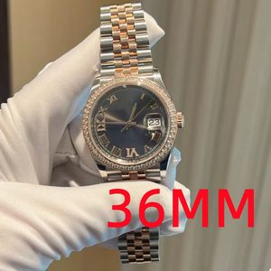 GL Factory Relógio feminino 36MM Data Just Diamond Watch M126281 Roman Digital Sapphire dial Relógio de alta qualidade Designer Relógios à prova d'água