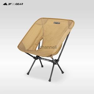 Camp Furniture 3F UL GEAR Tragbarer, zusammenklappbarer, ultraleichter Stuhl, für Reisen, Outdoor, Camping, Angeln, Sitz, Mondstuhl, YQ240315