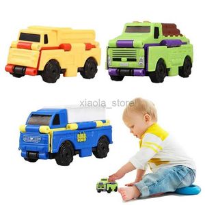 Brinquedos de transformação Robôs Transformando Carros Transformando Brinquedos Carros de 3 Peças Brinquedos Educativos Transformam 2 em 1 Brinquedos Acionados por Fricção Para Veículos 2400315