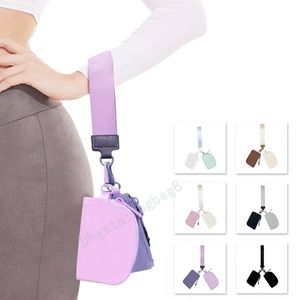 New Sports yoga LU Dual Everywhere Clutch Bag Designer Wallet Women Men wrist bag Luxury Nylon pouch key bags mini sell well Coin Purses Same style storage bag