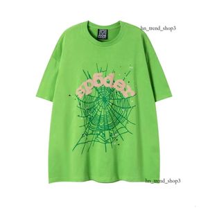 SP5DER TSHIRT MĘŻCZYZNA Kobiet Designer T-Shirt Streetwear Hiphop Mash Mash Mash Spider Web Letter Drukuj Męs