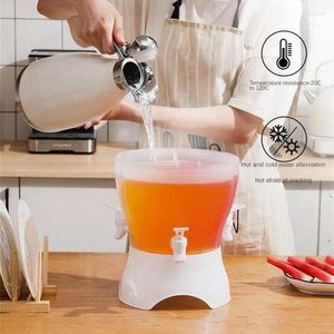 Garrafas de água bule jarros cozinha balde fresco grande capacidade drinkware rotatable garrafa fria tanque frutas teaware