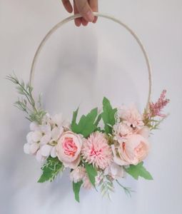Flor de casamento da dama de honra artificial flores de casamento decoração da noiva rosa grinalda nupcial guirlanda artificial aros acessórios7998150