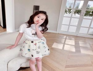 2021高品質のベビーキッズ服幼児の女の子の服セットサマーシャツスカート衣装トラックスーツスーツ子供服2847407