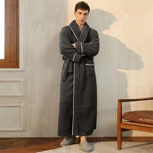 Мужская одежда для сна, зимний теплый мужской халат, плотный длинный ночной халат, плюшевый уютный халат для душа, одежда с лацканами, домашняя одежда, мужская домашняя одежда
