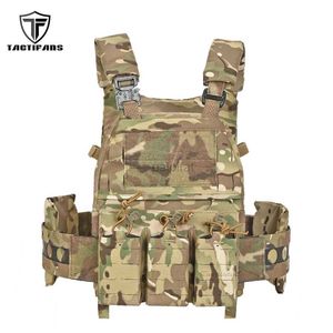 Tactical Vests FCPC V5 Tactical Vest Carrier Plate Quick Detach Cummerbund Adjustable Shoulder Strap Front Mag Insole Case Hunting Vest 240315