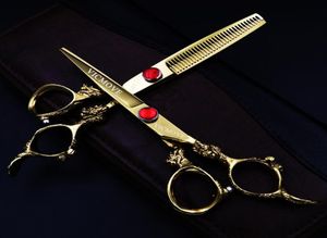 Haarschere Japan 6 Zoll Professionelles Friseurset Schneiden Ausdünnen Friseurscheren Kit Salon Tools9537887
