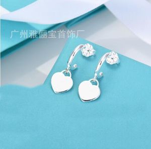 Orecchini d'argento di lusso Designer Orecchini Orecchini per chiodi per donne SQUISITE SULLA SEMPRE FASCIE Diamude Orecchi a cerchio Orecchini Moissanite Gift