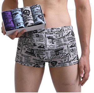 Underbyxor sexiga män underkläder bekväma man boxershorts sömlösa andningsbara manliga trosor shorts under slitbyxor boxare stor storlek l-4xl