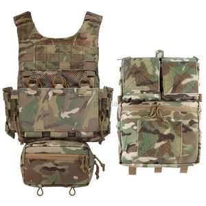 Tactical Vests Tactical Military Vest Carrying Plate Rapid Release System LV119 Hunting Vest med Triple 5.56 Airsoft Magazine för Game 240315