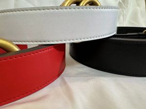 2024 New Trendy Men's and Women's Belts Luxury Needle Buckle Black and Red Gold Buckle Classic Fashion Casual Width 4.0cm Size 90cm-125cm8999