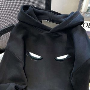 Silver Fox Velvet fashionabla plysch mångsidig unisex hoodie män kvinnor på höstvinter, enkel nisch för gymnasieelever och tonåringar