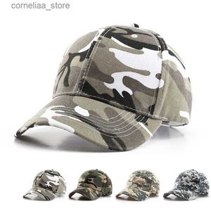 Top Caps Erkek Kamuflaj Beyzbol Kapakları Taktik Güneş Koruyucu Şapka Ayarlanabilir Askeri Ordu Camo Airsoft Avcılık Kamp Yürüyüş Balıkçılık Capsy240315