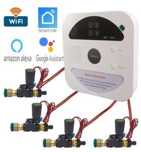 WiFi Connect Smart Watering Timer Garden Irrigation Controller防水水バルブ灌漑タイマースマートウォーターシステム201208519958
