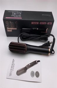 30S Aufheizbare Bartglättungsbürste für Männer 3in1 Haarstyler Elektrischer Kammglätter Haarstyling-Werkzeug Anti-Verbrühungsdesign für 4739397