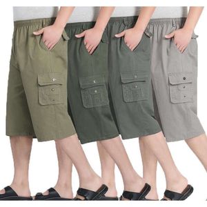 Summer Dad Middle-aged and Elderly Casual Capris, Workwear Shorts, Men's Loose Straight Leg Pants, Horse Pants