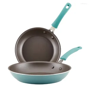 Panies Cook Utwórz aluminiową nonstick fating Patels Zestaw 2-częściowy Agave Blue