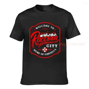 Женские футболки RACCOON CITY с принтом, летние мужские рубашки, женские модные топы, футболки, женские повседневные футболки