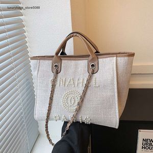 Factory Sells 85% Discount Brand Designer New Handbag Handbags New Little Style Handbag Tote Bag Pearl Beaded Letter Womens