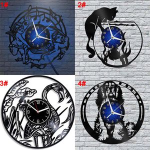 ZK20 Vinyl Clock vinyl record wood art clock 16 colors light Support customization game logo, anime characters, stars, etc.044