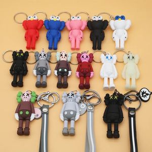 2024 Cartoon Silicone Bear Giocattolo all'ingrosso Tidal Brand Portachiavi Bookbag Accessori pendenti Portachiavi