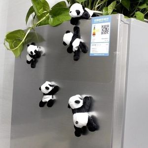 1Pc Cartoon Cute Soft Plush Panda Fridge Strong Magnet Refrigerator Sticker Home Decor Souvenir Kitchen Accessories 240315