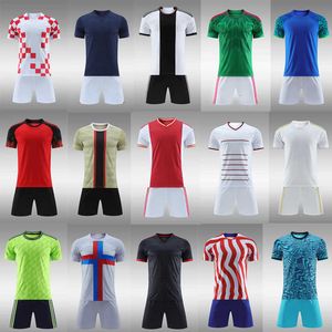 Abbigliamento da allenamento per competizione estiva a maniche corte Speed Club League Set di tute da calcio per bambini per adulti per uomo e donna