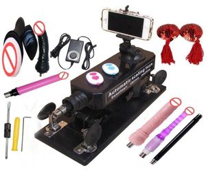 Luxury Sex Machine Gun With Dildo Masturbation Cup Automatisk sexuellt samlagsmaskin för mänkvinnor Presentbröstnippel ST7636660