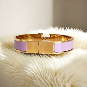 Braccialetto da uomo braccialetto in oro rosa femminile designer in acciaio inossidabile design di lusso coppia fidanzamento regalo regalo classico fascino della moda bracciale d'argento