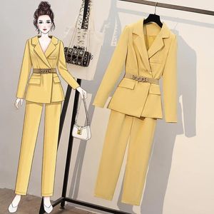 Women's Two Piece Pants Insozkdg Fashion Suits For Women 2024 Spring Autumn ClothesBrunch Outfits Sets Womens Outifits