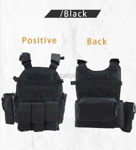 Taktiska västar 6094 Militär Combat War Game med nylonväska Molle Tactical Vest Bulletproof Accessories for Fighter Plate Carriers 240315