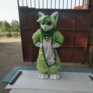 2024 Halloween Feline Fursuit med Bell Mascot Costume Fancy Dress Carnival Cartoon Theme Fancy Dress for Men Women Festival Dress