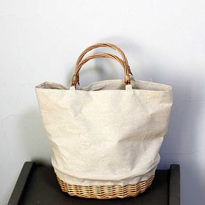 Borsa per giunzioni in tessuto di canapa intrecciata in erba, borsa in tessuto in rattan, borsa in tessuto di canapa portatile, borsa in tessuto, portatile 240315