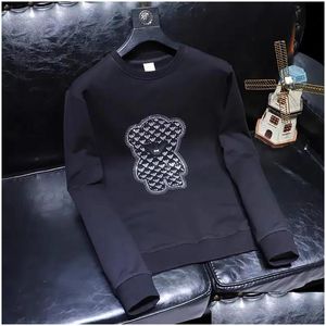 Mens Hoodies Moletons Nova Moda Reno Homens Outono Inverno Manga Longa Bottomed Camiseta Suéter Masculino Tendência Designer Roupas Homem Rodada Ottio