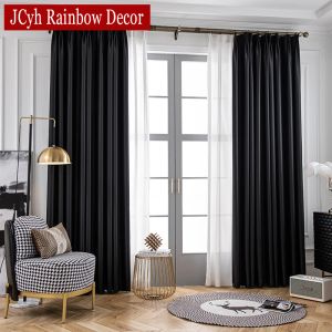 Curtains Thick Hall Blackout Curtains for Living Room Bedroom Blind Curtains for Windows Readymade Kitchen Cortina Home Decor Background