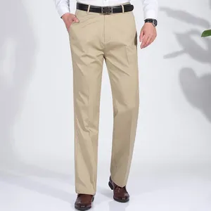 Herrdräkter 2024 Gentleman Spring and Autumn Slim Fit Elastic Formal Straight Tube Business Casual Pants 4505