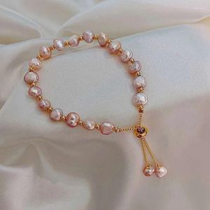 Bangle 1st. Barock Natural Pearl Armband Sexig för Woman Fashion Lady Temperament Jewelry Sydkorea