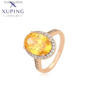 클러스터 반지 Xuping Jewelry Fashion New 도착 금색 반지 여성 결혼 선물 S00111947 L240315