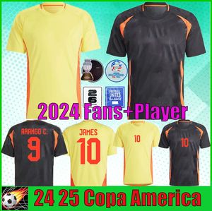 24 25 Colômbia James Soccer Jerseys 2024 Copa America Columbia Seleção Nacional Men Cireira de futebol Home Away D.Valoyes Arango C. Chucho Kit Kit Camiseta de Futbol