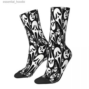 Men's Socks Face Repeat Ghost Mens Women Winter Stockings PolterC24315