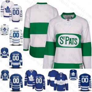 Fabrika Özel S-6XL Kapanen Frederik Andersen Matthews Mitch Marner Nylander 91 Tavares Morgan Rielly Leafs eski tarzı hokey formaları