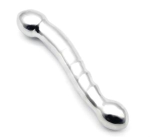 Rostfritt stål Superlång dildo Dual Head Artificial Penis Masturbation Anal Plug Vaginal Massage Stimulation Sex Toys For Women 3116943