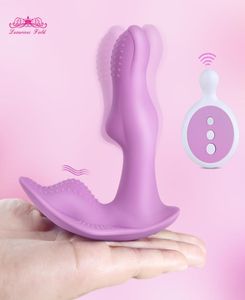 Tragbarer Schmetterlings-Dildo-Vibrator, Sexspielzeug für Frauen, Masturbator, Klitoris-Stimulator, kabellose Fernbedienung, vibrierendes Höschen, CX26748081