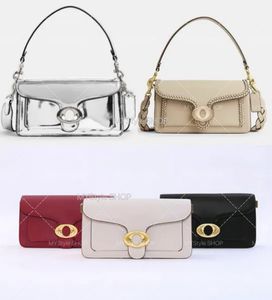 Kadınlar gerçek deri tasarımcı çanta crossbody bulmaca metalik omuz dokuma çanta taby bayanlar için moda tote küçük siyah flep mektup çanta kare kılıflar